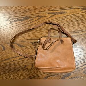 Chic Brown Leather Shoulder Bag
